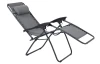 Polohovateľné záhradné kreslo Hannover, svetlo šedé