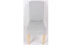Jedálenská stolička s prešitím Kiki, svetlo šedá látka