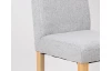 Jedálenská stolička s prešitím Kiki, svetlo šedá látka