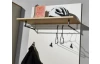 Nástenný vešiakový panel Lime, béžový kašmír/dub evoke