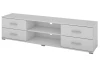 Široký TV stolík Oskar TV, biely. šírka 180 cm