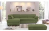 Rohová sedacia súprava Speedway, olivovo zelená látka, ľavý roh
