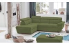 Rohová sedacia súprava Speedway, olivovo zelená látka, ľavý roh