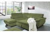 Rohová sedacia súprava Speedway, olivovo zelená látka, ľavý roh