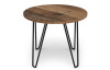 Okrúhly konferenčný/odkladací stolík Prado 50 cm, vintage optika dreva