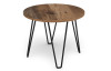 Okrúhly konferenčný/odkladací stolík Prado 50 cm, vintage optika dreva