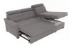 Rohová sedacia súprava Harris, ocelovo šedá látka, pravý roh