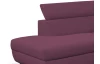 Rohová sedacia súprava Othello, fialová ľalia látka, ľavý roh