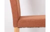 Jedálenská stolička s prešitím Kiki, terracota látka