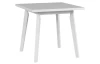 Štvorcový jedálenský stôl Norveg 80x80 cm, bielená borovica/biely