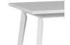 Štvorcový jedálenský stôl Norveg 80x80 cm, bielená borovica/biely