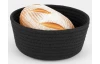 Košík na chlieb LifeStyle 22 cm, čierna bavlna