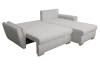Rohová sedačka Helvetius, svetlo šedá látka