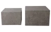 Súprava štvorcových stolíkov Maddox,imitácia šedého kameňa, 2 ks