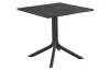 Štvorcový záhradný stôl Panta 80x80 cm, antracitový