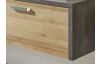 Kúpeľňová skrinka pod umývadlo Bay, dub/tmavý betón
