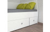 Úložná posteľ so zástenou Junior 120x200 cm, biela