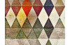 Koberec Belis 120x170 cm, béžový s farebnými kosoštvorcami