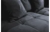 Rohová sedacia súprava Magic, antracitová látka