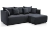 Rohová sedacia súprava Magic, antracitová látka