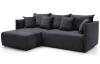 Rohová sedacia súprava Magic, antracitová látka