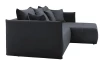 Rohová sedacia súprava Magic, antracitová látka