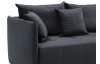 Rohová sedacia súprava Magic, antracitová látka