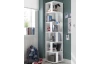 Rohový regál s priehradkami Corner Shelf, biely