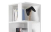 Rohový regál s priehradkami Corner Shelf, biely