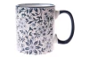 Hrnček 620 ml, biely, kvetinový