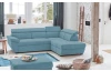 Rohová sedacia súprava Speedway, azúrovo modrá látka, pravý roh