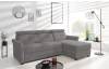 Rohová sedacia súprava Harris, ocelovo šedá látka, pravý roh
