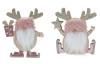 Vianočné dekorácie (2 druhy) Škriatok, ružový