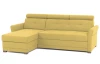 Rohová sedacia súprava Harris, žltá kari látka,ľavý roh
