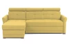 Rohová sedacia súprava Harris, žltá kari látka,ľavý roh