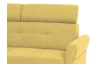 Rohová sedacia súprava Harris, žltá kari látka,ľavý roh