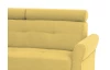 Rohová sedacia súprava Harris, žltá kari látka,ľavý roh