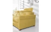 Rohová sedacia súprava Harris, žltá kari látka,ľavý roh