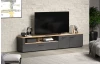 Široká TV skrinka Esteban 210 cm, antracit/dub evoke