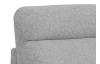 Rozkladacia pohovka na trvalé spanie Georgia, svetlo šedá látka