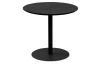 Okrúhly stolík Ida, 48 cm, čierny jaseň
