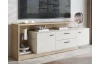 TV stolík Meolo, 191,5 cm, dub cremona/béžový kašmír