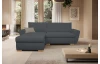Rohová sedačka Helvetius, tmavo šedá látka
