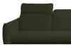 Rohová sedacia súprava Glow, fľaškovo zelená látka, pravý roh
