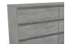 Široká komoda Carlos, šedý betón, 150 cm