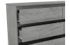 Široká komoda Carlos, šedý betón, 150 cm