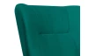 Kreslo Next, tmavo zelená látka / nohy čierne