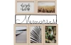 Fotorámik pre 5 ks foto, 36x37x1,5 cm