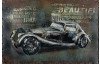 Kovový obraz na stenu Auto veterán 60x40 cm, vintage