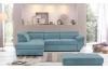 Rohová sedacia súprava Speedway, azúrovo modrá látka, ľavý roh